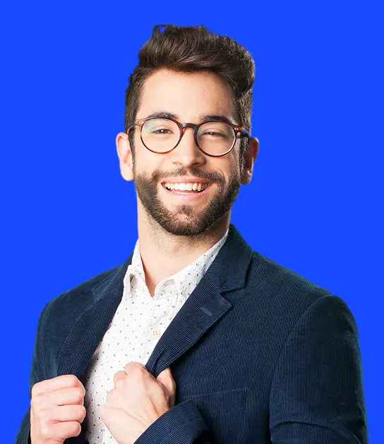 Smiling man in a blazer